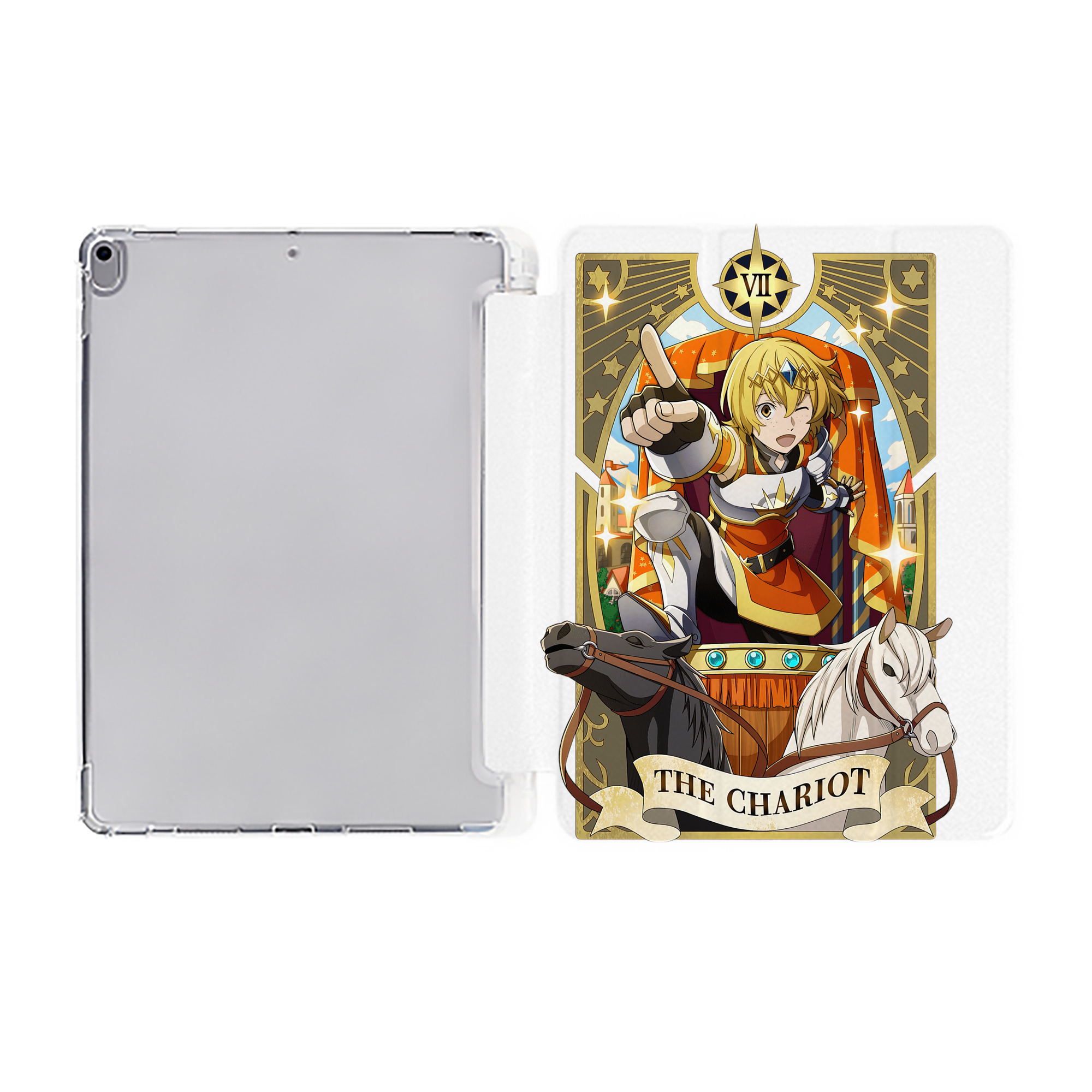 （画像用） 文豪ストレイドッグス Bungo Stray Dogs IPad ケース ペン収納付き 三つ折りスタンド PUレザー×シリコン 対応機種9.5/10.5/10.9インチ